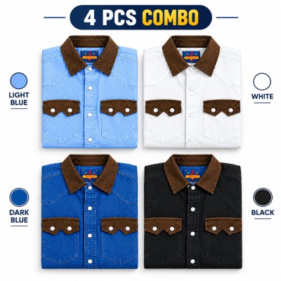 Double pocket denim shirt