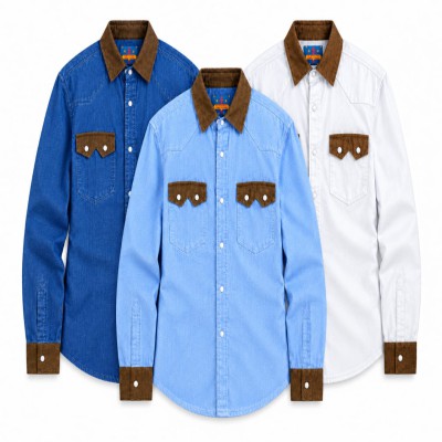 Double pocket denim shirt