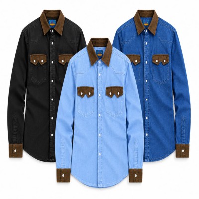 Double pocket denim shirt
