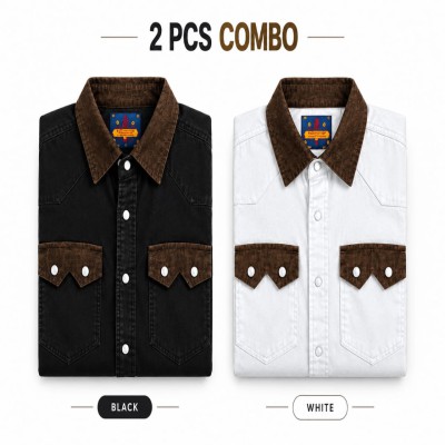 Double pocket denim shirt