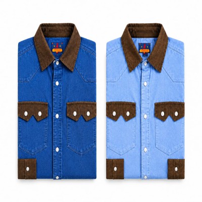 Double pocket denim shirt