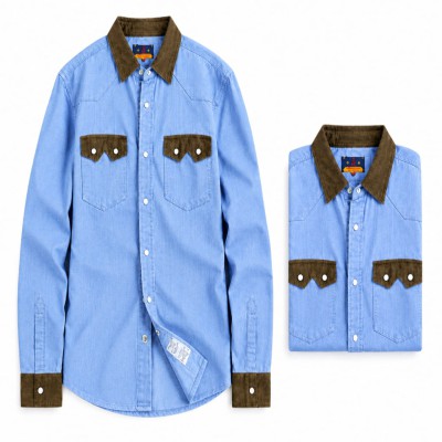 Double pocket denim shirt