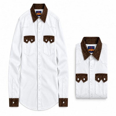 Double pocket denim shirt