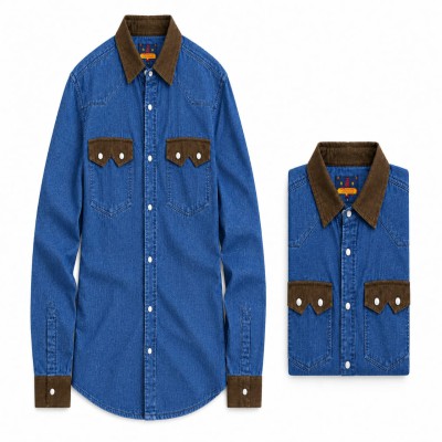 Double pocket denim shirt
