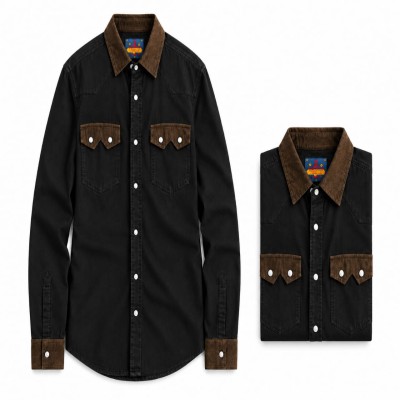 Double pocket denim shirt